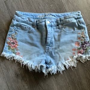 Denim shorts
